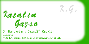 katalin gazso business card